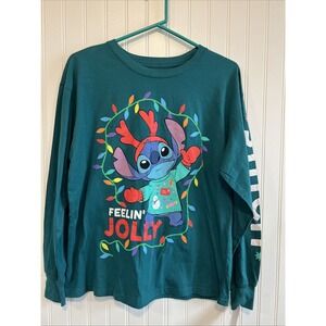 Disney stitch extra small men's 100% cotton NWT  long sleeve T-shirt